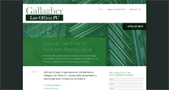 Desktop Screenshot of gallagherlawofficespc.com