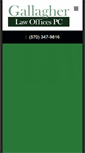 Mobile Screenshot of gallagherlawofficespc.com