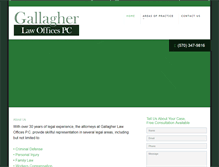 Tablet Screenshot of gallagherlawofficespc.com